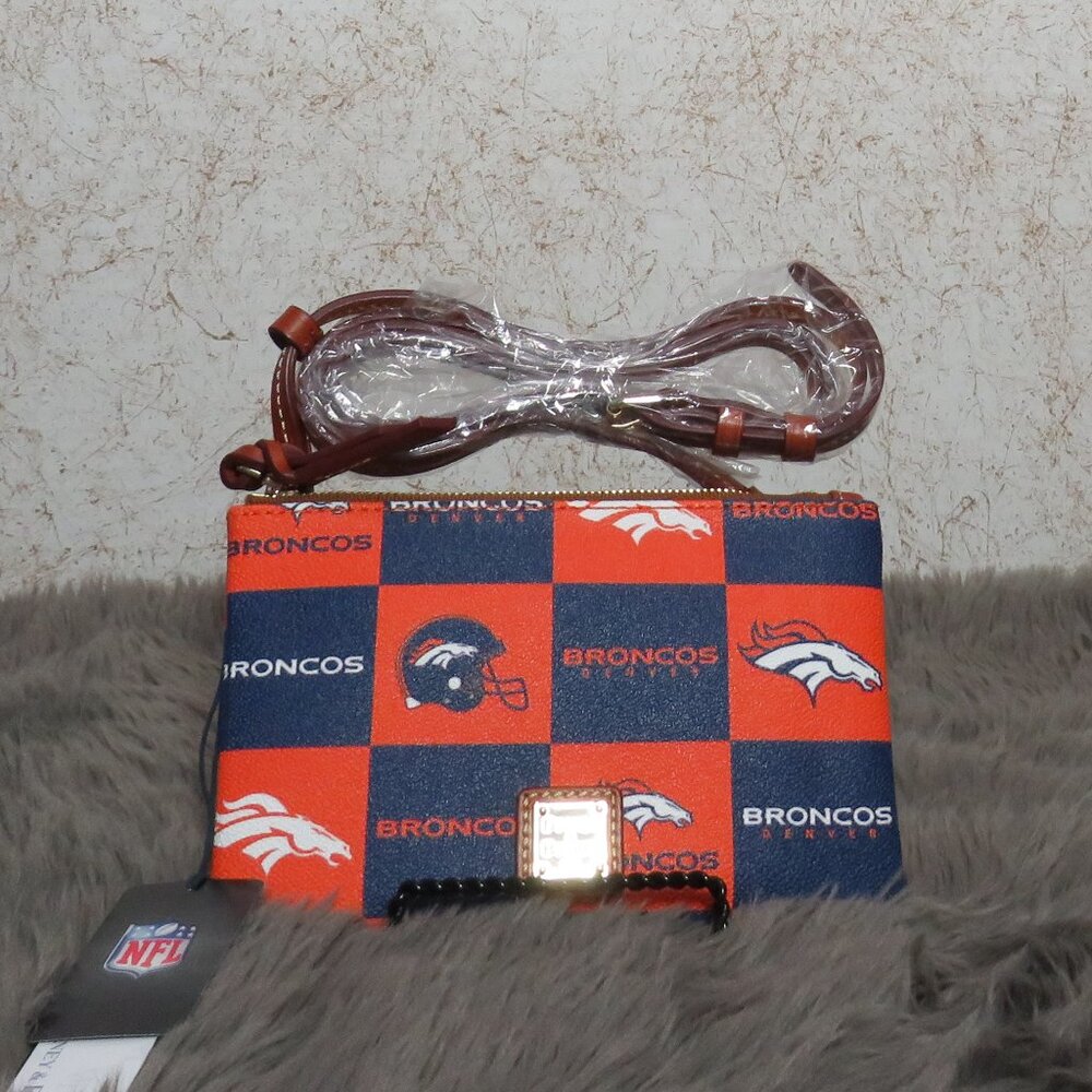 Dooney & Bourke NFL Denver Broncos Top Zip Crossbody (Orange)